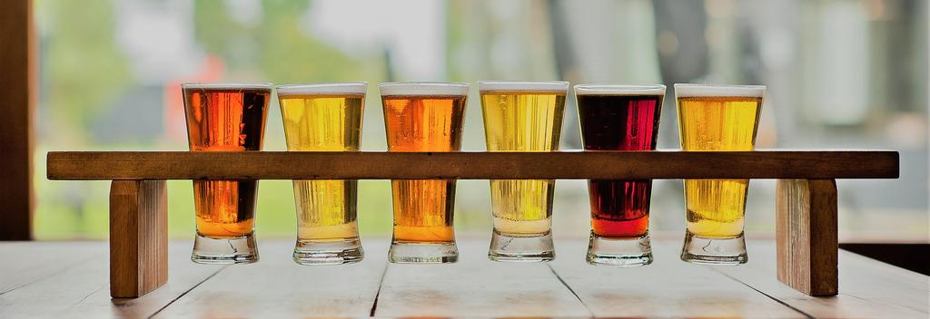 Tasting Trays offer you the chance to explore our range of beers with tasting notes and views of the brew house.