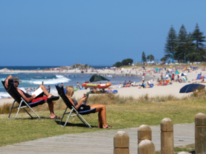 Beach life is the only life at Mount Maunganui in the Bay of Plenty.