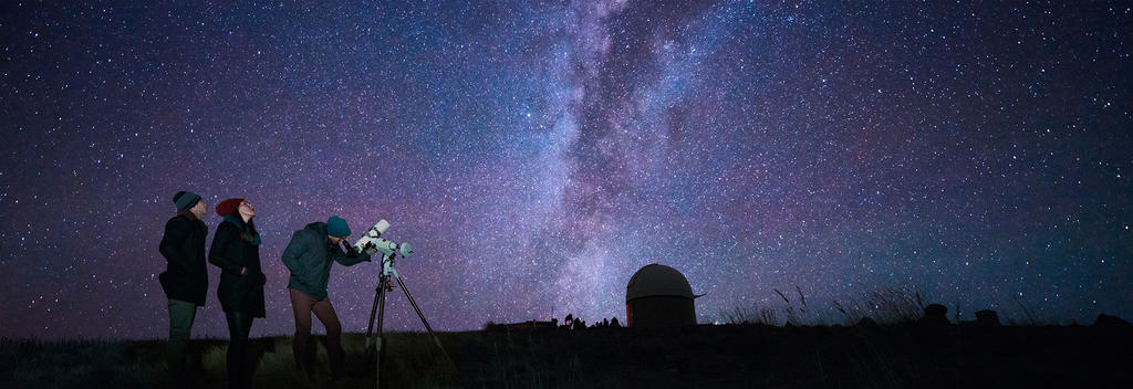 Alongside the picturesque Lake Tekapo you will find the Mt John Observatory. Take time out to appreciate the world's largest Dark Sky Reserve.