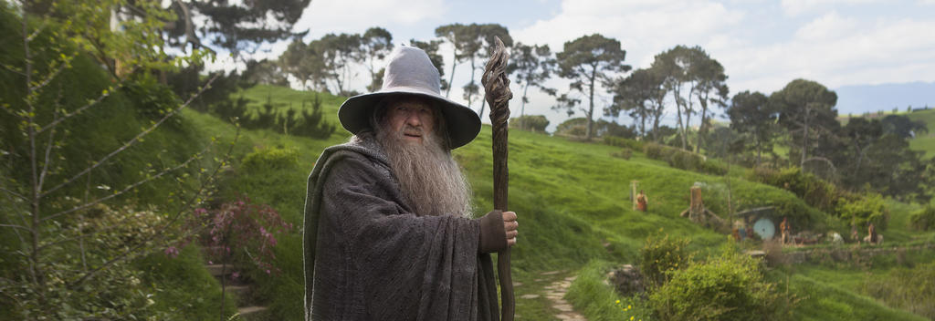 Gandalf at Hobbiton