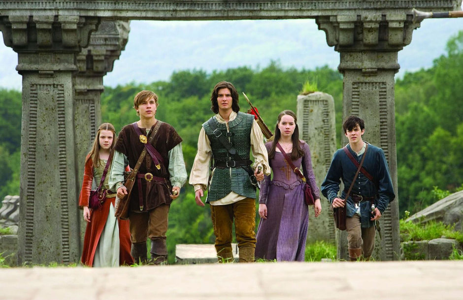 Cast from filming of Prince Caspian.