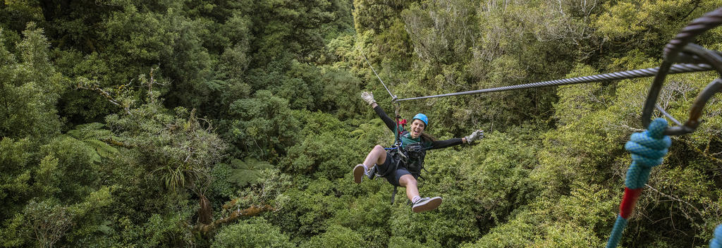 Ziplining in Rotorua