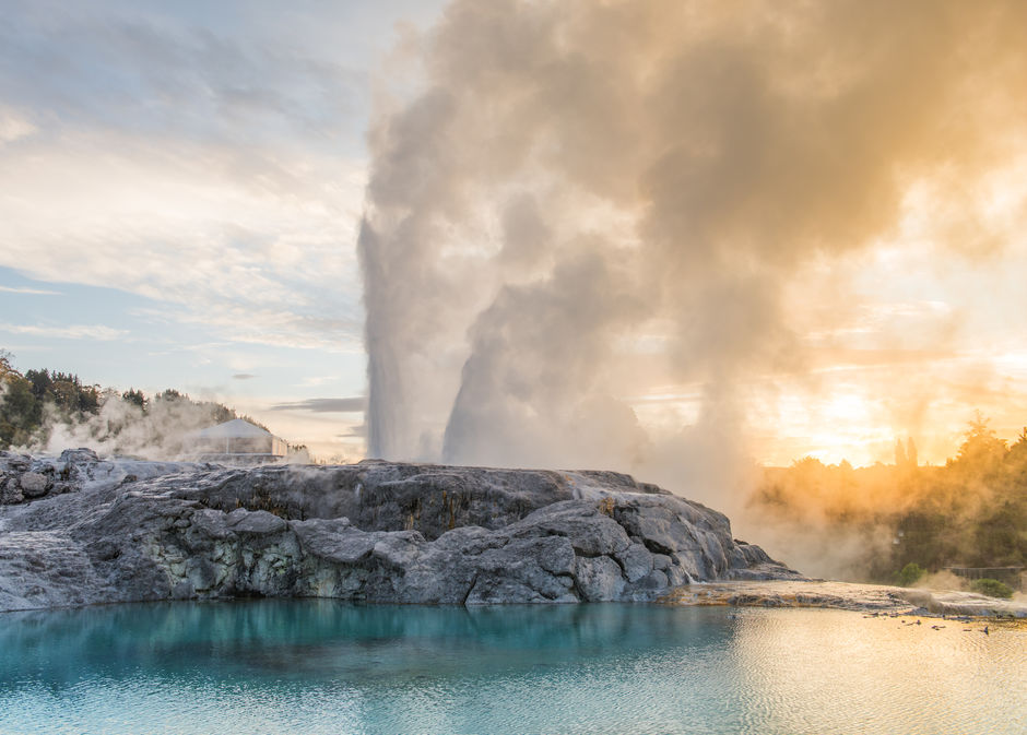 Witness the power of the Pohutu Geyser